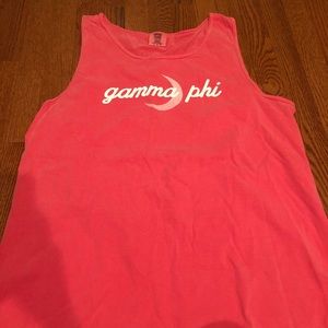 pink gamma phi beta sorority tank top